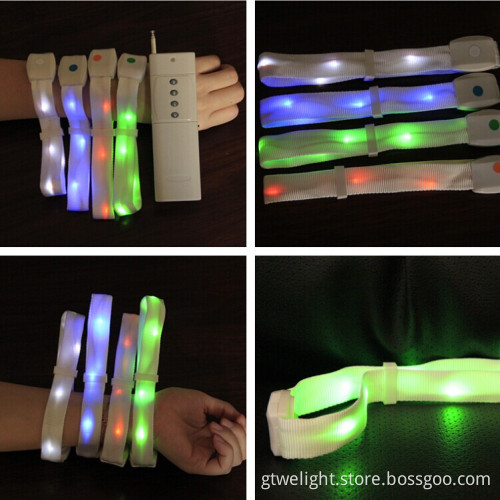 Party Concert Gift Flashing Remote Controlled LED Bracelet